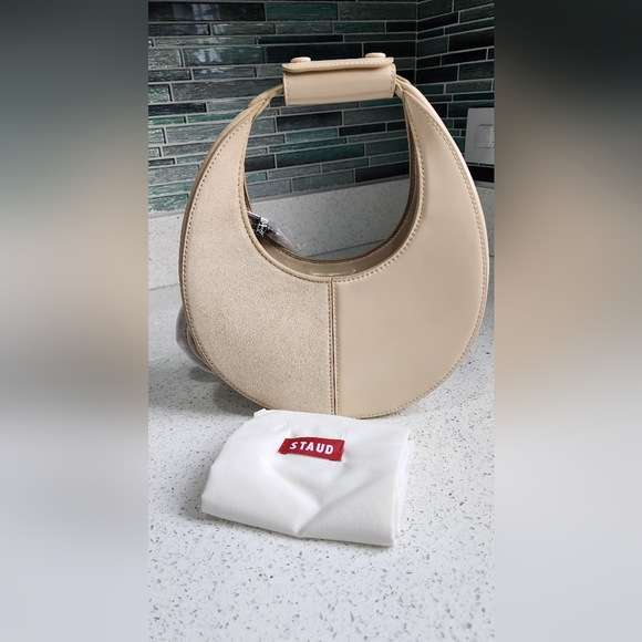 STAUD Mini Moon Split Leather Bag - Picture 7 of 14